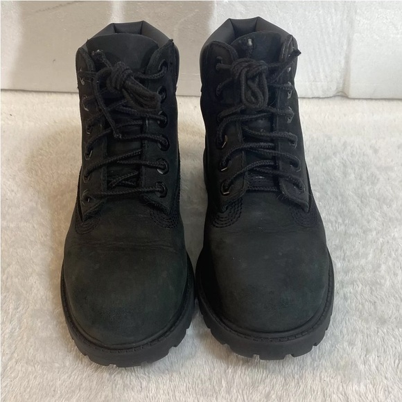 Timberland Premium 6" Black Nubuck Leather Waterproof Insulated Boot Toddler 11M - Picture 2 of 14